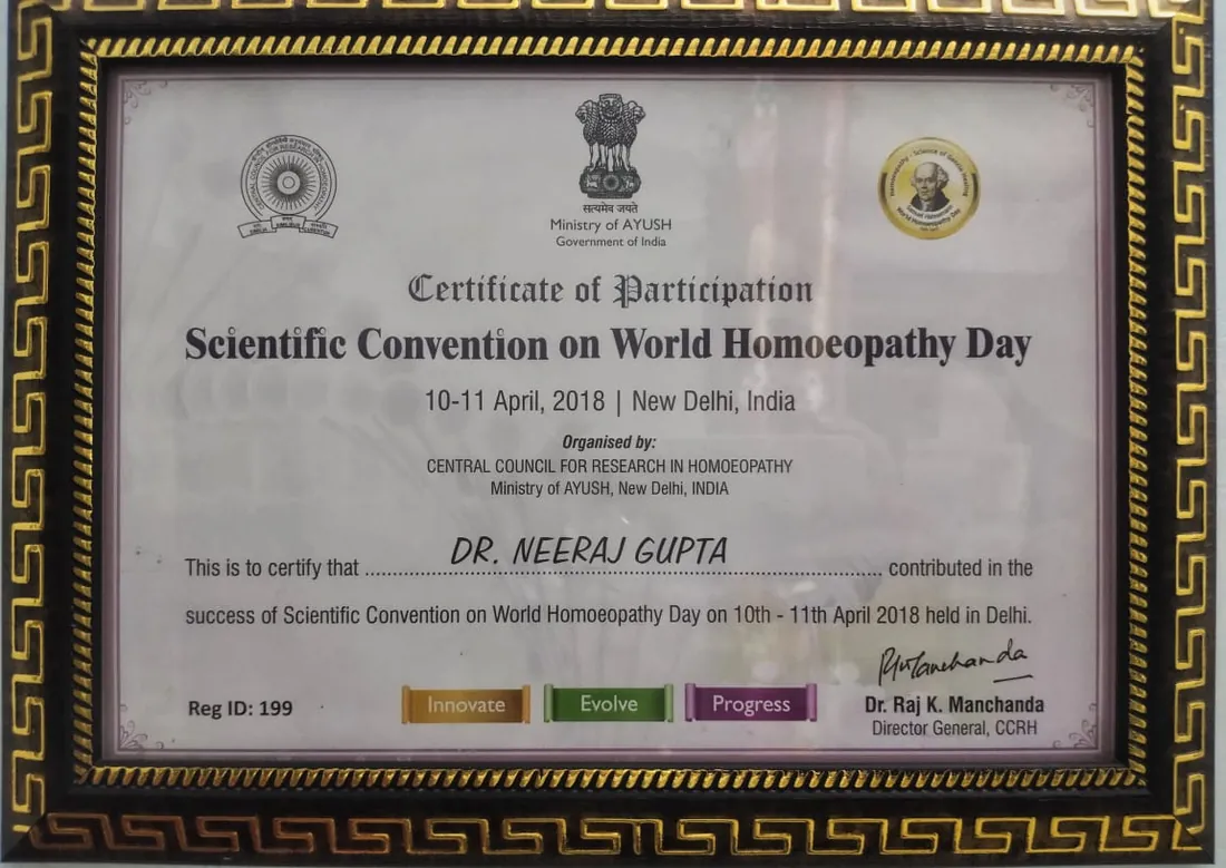 Scientific Convention on World Homoeopathy Day (2018)