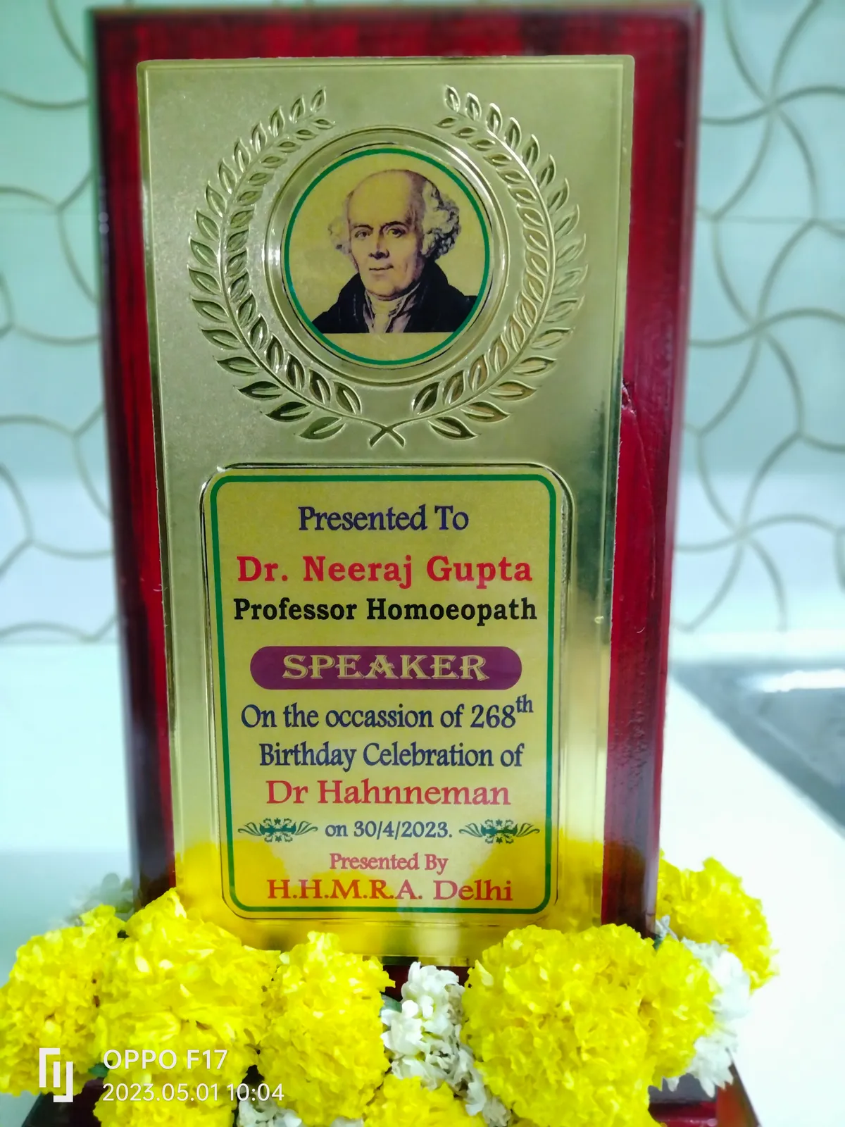 Speaker — Dr. Hahnemann's 268th Birthday